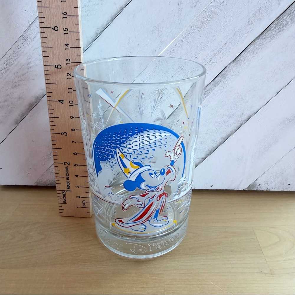 Vtg 1996 McDonalds‎ Disney World 25th Anniversary Glass Sorcerer Mickey Epcot - Picture 6 of 7